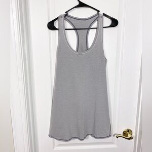 Lululemon Micro Stripe Racerback Tank Gray White XS